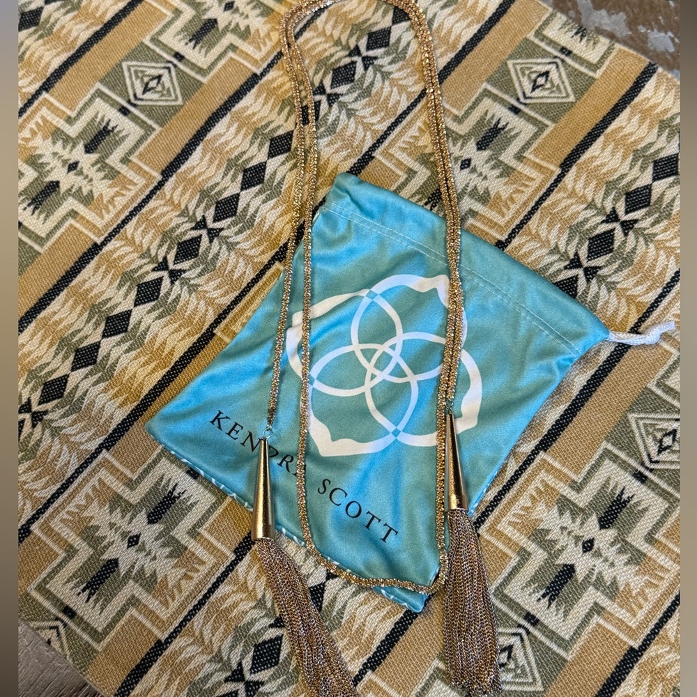 Rose Gold Long Tassel Necklace